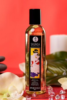 Масло для массажа Shunga Aphrodisia, натуральное, возбуждающее, роза, 240 мл.