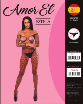 Кетсьюит (боди-комбинезон) с длинными рукавами Amor El Estela, S-L