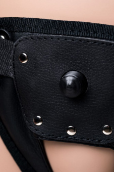 Страпон на креплении с поясом Harness, реалистичный, neoskin, 17,5 см.