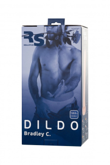 Фаллоимитатор Realstick Silicone Bradley C, телесный, 18,5 см