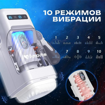 Инновационный робот-мастурбатор Amovibe Game Cup, белый