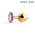 Втулка анальная Golden Plug Small, цвет кристалла светло-фиолетовый, L 72 мм. D 28 мм., вес 50 г.