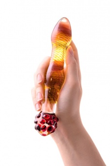 Стеклянный фаллоимитатор Sexus Glass, 20,5 см.