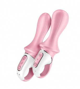 Анальный вибратор Satisfyer Air Pump Booty 5 Connect App, розовый, 18 см