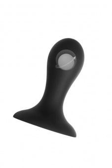 Анальная втулка Erotist Hidro S, силикон, чёрный, 8,5 см, Ø3,2 см