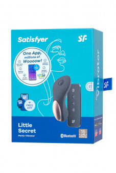 Вибромассажер Satisfyer Little Secret, силикон, чёрный, 8 см.