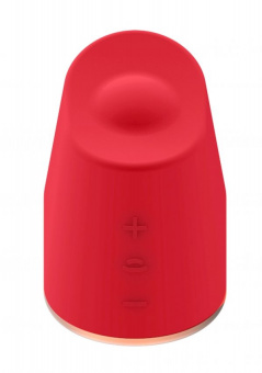 Клиторальный стимулятор с вибрацией и ротацией Dazzling, Red