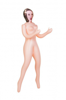 Кукла надувная Dolls-X by Toyfa Jennifer, шатенка, с двумя отверстиями, 150 см