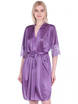 Женский халатик Gloriosa, лиловый, M-2XL