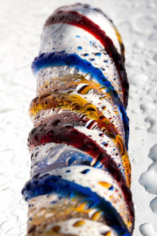 Нереалистичный фаллоимитатор Sexus Glass, стекло, прозрачный, 19,7 см.