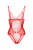 Боди Candy Girl c интимным доступом, красное, OS