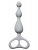 Анальная цепочка Lola Games Black Edition Ultimate Beads Grey, 17 см, Ø3 см