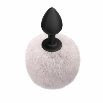 Анальная пробка с хвостом Emotions Fluffy White, 7 см, Ø 3 см