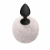 Анальная пробка с хвостом Emotions Fluffy White, 7 см, Ø 3 см