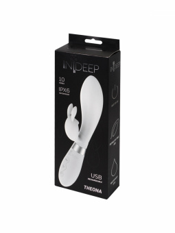 Перезаряжаемый вибратор Indeep Theona White