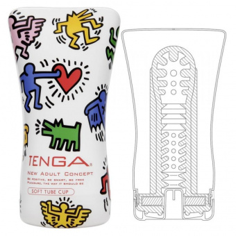 Мастурбатор Tenga&Keith Haring Soft Case Cup