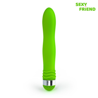 Вибромассажёр Sexy Friend, L 17,5 см, Ø 2,9 см, цвет зелёный