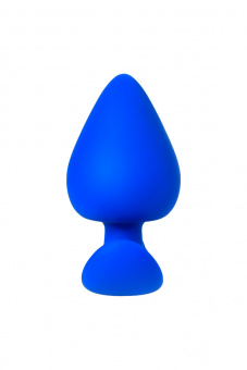 Анальная пробка A-Toys By Toyfa Nosh, силикон, синяя, 8,3 см. Ø 4,1 см.