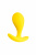 Анальная втулка Todo By Toyfa Blob, водонепроницаемая, силикон, желтая, 5,5 см. Ø 2,1 см.