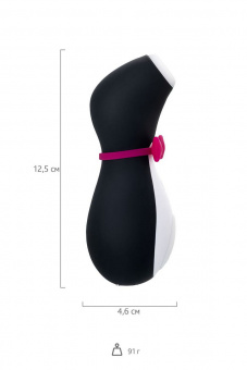 Вакуум-волновой бесконтактный стимулятор клитора Satisfyer Pro Penguin NG, силикон, черный, 11,5 см
