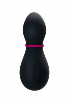 Вакуум-волновой бесконтактный стимулятор клитора Satisfyer Pro Penguin NG, силикон, черный, 11,5 см