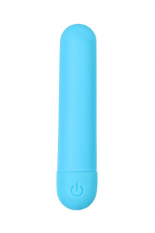 Вибропуля A-Toys Murr, силикон, голубой, 10 см, Ø 2,1 см