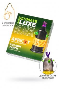 Презервативы Luxe Black Ultimate «Хозяин Тайги» абрикос, 18 см, 5,2 см, 1 шт.