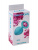 Анальная пробка Lola Games Emotions Cutie Medium Turquoise Pink Crystal, 8 см, Ø3,5 см