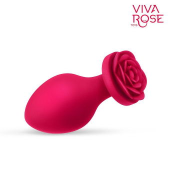 Втулка анальная Viva Rose (размер M), L 8,3 см, Ø 3,5 см