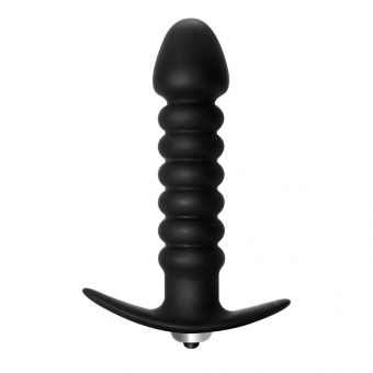 Анальная пробка с вибрацией Lola Games First Time Twisted Anal Plug Black