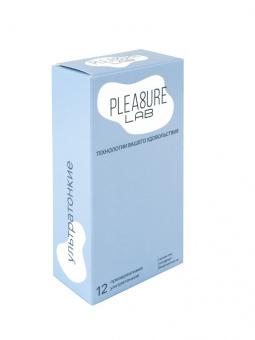 Презервативы ультратонкие Pleasure Lab, 19 см, Ø5,5 см, 12 шт.