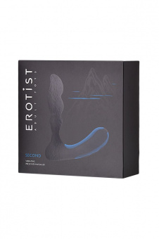 Стимулятор простаты Erotist Second, силикон, черный, 14 см.