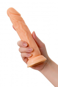 Реалистичный фаллоимитатор A-Toys By Toyfa Toon, TPE, телесный, 20 см, Ø 4 см