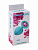 Анальная пробка Lola Games Emotions Cutie Medium Turquoise Pink Crystal, 8 см, Ø3,5 см