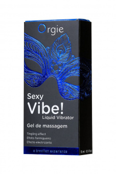 Гель для массажа Orgie Sexy Vibe Liquid Vibrator с эффектом вибрации, 15 мл