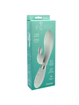Перезаряжаемый вибратор Indeep Pro Theona White