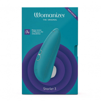 Бесконтактный клиторальный стимулятор Womanizer Starlet 3, бирюзовый