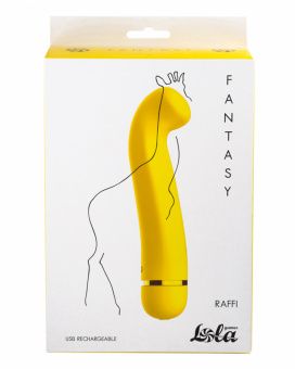 Перезаряжаемый вибратор Fantasy Raffi Yellow