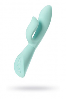 Вибратор с функцией Touch Sensor Jos Sensy, силикон, голубой, 20 см