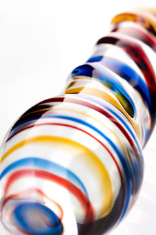 Нереалистичный фаллоимитатор Sexus Glass, стекло, прозрачный, 19,7 см.