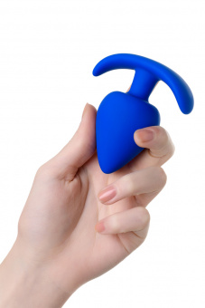 Анальная пробка A-Toys By Toyfa Nosh, силикон, синяя, 8,3 см. Ø 4,1 см.