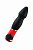 Анальный вибратор Black & Red, 10 реж., водонепроницаемый, чёрный, 17,5 см., Ø 3,9 см.