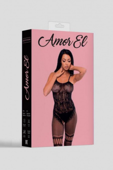 Кетсьюит (боди-комбинезон) Valencia Amor El, черный, XL-2XL
