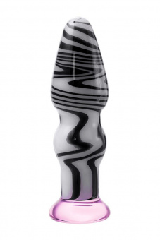 Анальная втулка Sexus Glass, стекло, белый, 12,5 см, Ø3,5 см