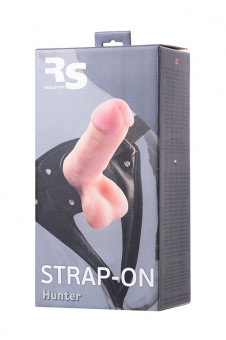 Страпон на креплении Toyfa Realstick Strap-On Hunter, Tpr, телесный, 14,5 см.