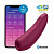 Вакуум-волновой бесконтактный стимулятор клитора Satisfyer Curvy 1+, силикон, красный, 14,3 см. (смарт управление)