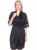Женский халатик Gloriosa, черный, M-2XL