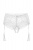 Эротические трусики-пояс Erolanta Lingerie Collection с кружевными вставками, белые, XL-2XL