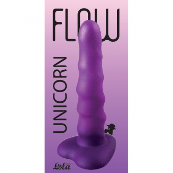 Нереалистичный дилдо Lola Games Flow Unicorn Purple