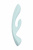 Нереалистичный вибратор Satisfyer Triple Oh, силикон, голубой, 24 см (без розничной коробки)